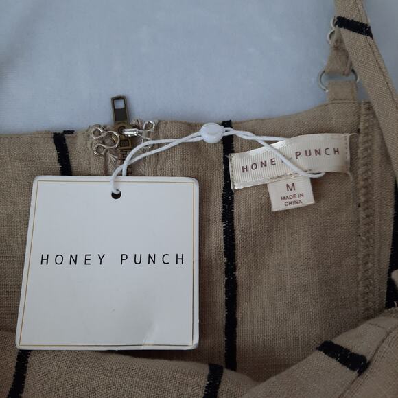 5 For $20.00 Sale Honey Punch Boho Crop Halter Top, Medium, Tan & Black - Picture 10 of 12